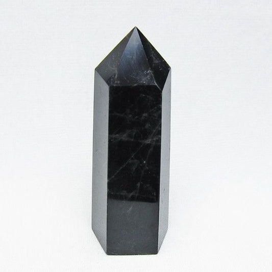 黒水晶 ポイント モリオン 六角柱 置物 一点物 152-4390