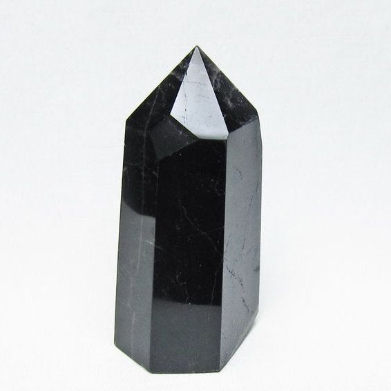 黒水晶 ポイント モリオン 六角柱 置物 一点物 152-4391