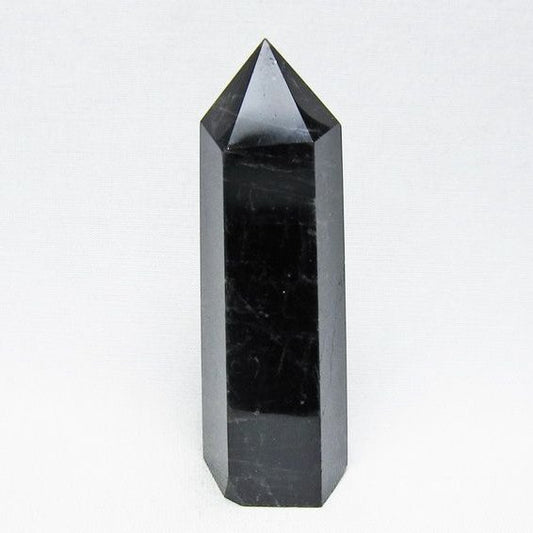 黒水晶 ポイント モリオン 六角柱 置物 一点物 152-4393