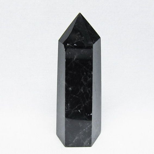 黒水晶 ポイント モリオン 六角柱 置物 一点物 152-4394