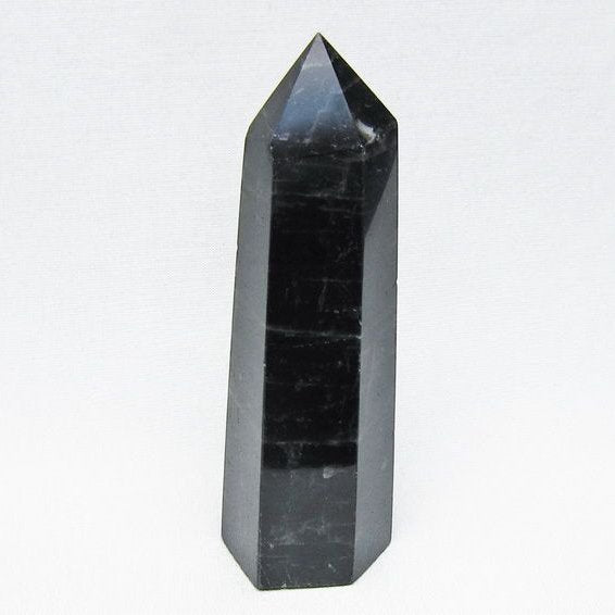 黒水晶 ポイント モリオン 六角柱 置物 一点物 152-4397