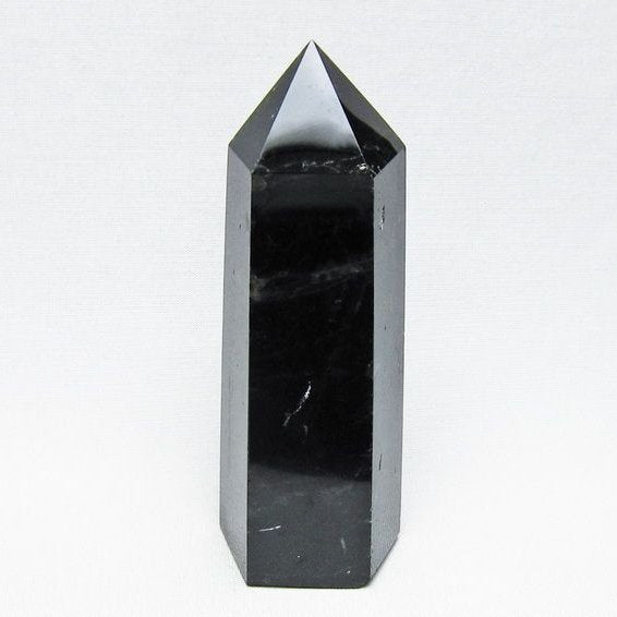 黒水晶 ポイント モリオン 六角柱 置物 一点物 152-4398