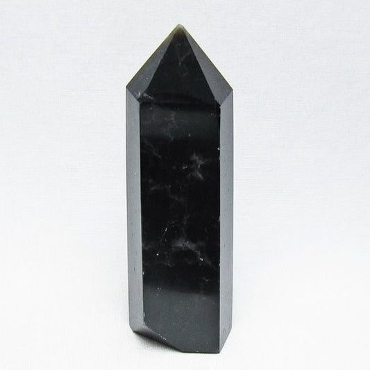 モリオン ポイント 黒水晶 六角柱 置物 一点物 152-4400