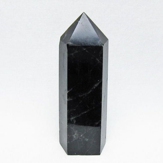 モリオン ポイント 黒水晶 六角柱 置物 一点物 152-4403