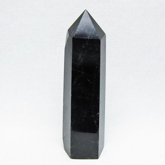 モリオン ポイント 黒水晶 六角柱 置物 一点物 152-4410