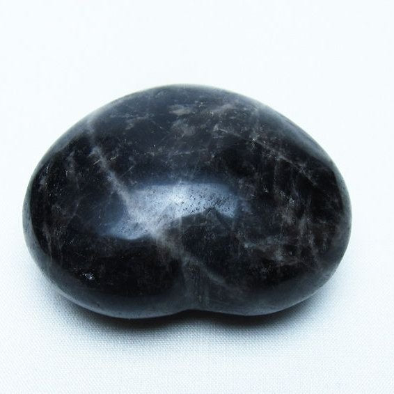 モリオン 置物 黒水晶 ハート 一点物 155-953