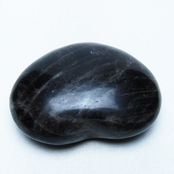 モリオン 置物 黒水晶 ハート 一点物 155-957