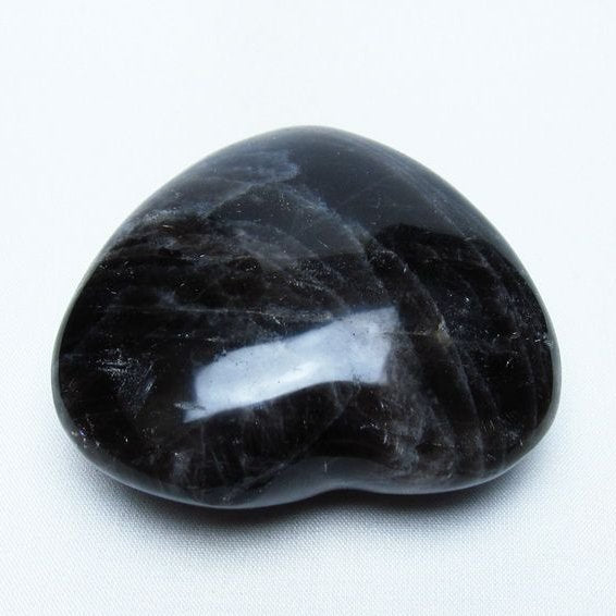 モリオン 置物 黒水晶 ハート 一点物 155-959