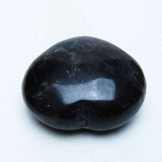 モリオン 置物 黒水晶 ハート 一点物 155-961