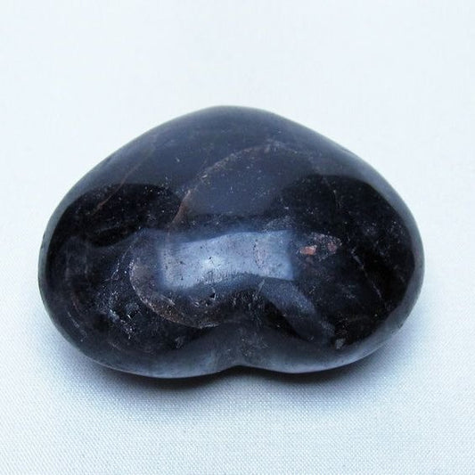 モリオン 置物 黒水晶 ハート 一点物 155-963