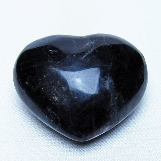 モリオン 置物 黒水晶 ハート 一点物 155-964