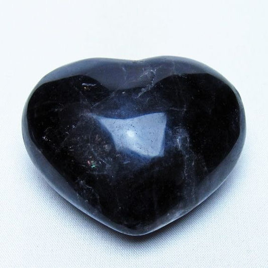 モリオン 置物 黒水晶 ハート 一点物 155-964