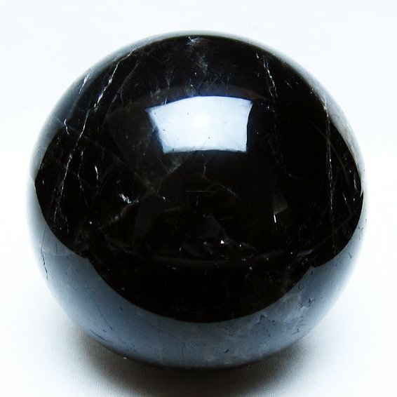 2.1Kg 黒水晶 丸玉 117mm モリオン 丸玉 モリオン スフィア 一点物 161-915
