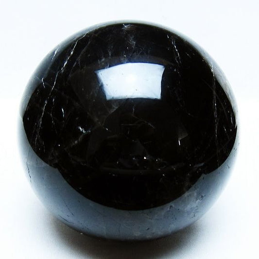 2.1Kg 黒水晶 丸玉 117mm モリオン 丸玉 モリオン スフィア 一点物 161-915