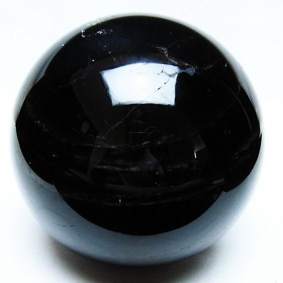 2.4Kg 黒水晶 丸玉 123mm モリオン 丸玉 モリオン スフィア 一点物 161-918