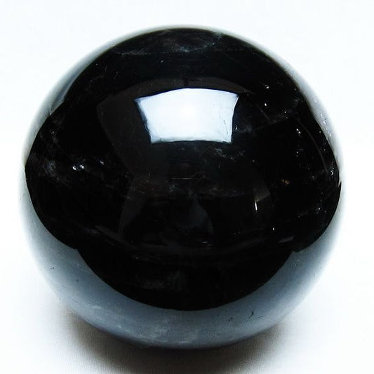 2.6Kg 黒水晶 丸玉 125mm モリオン 丸玉 モリオン スフィア 一点物 161-927