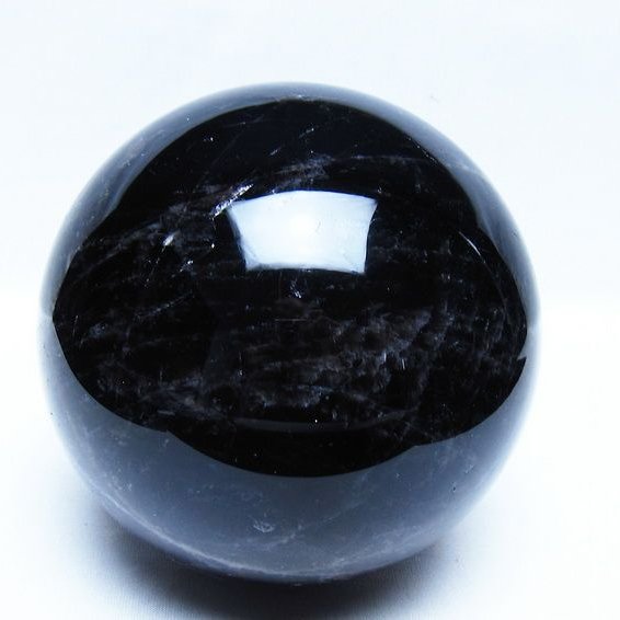 2.2Kg モリオン 黒水晶 丸玉 120mm スフィア 一点物 161-936