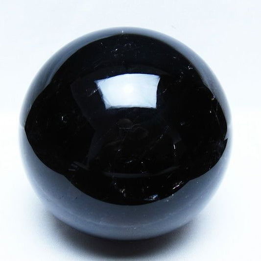 2.3Kg モリオン 黒水晶 丸玉 123mm スフィア 一点物 161-951