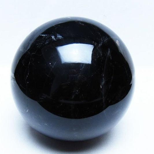 2Kg モリオン 黒水晶 丸玉 118mm スフィア 一点物 161-955