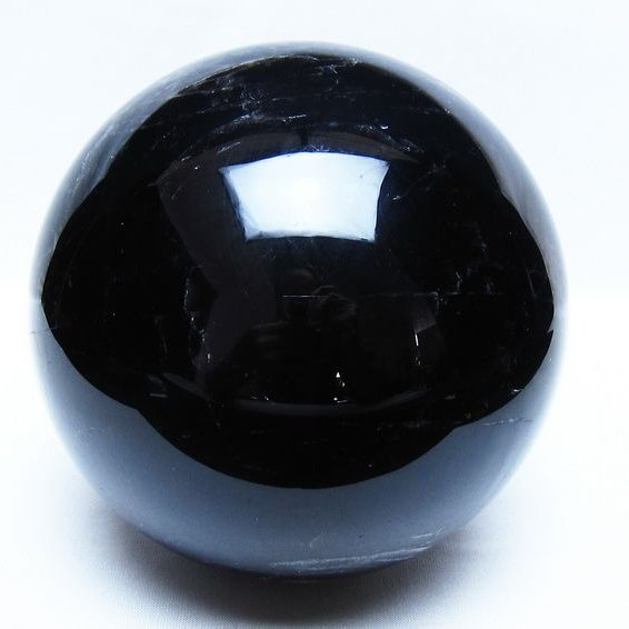 2.8Kg モリオン 黒水晶 丸玉 130mm スフィア 一点物 161-967