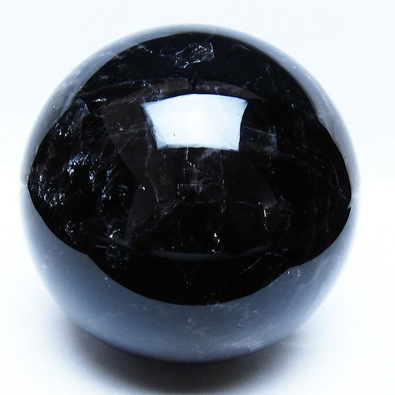 2.5Kg モリオン 黒水晶 丸玉 125mm スフィア 一点物 161-969