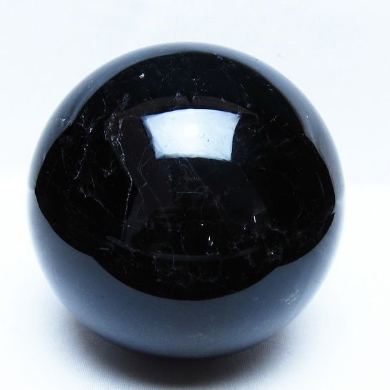 2.2Kg モリオン 黒水晶 丸玉 120mm スフィア 一点物 161-970