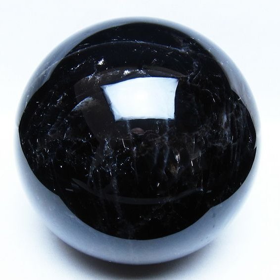 4.7Kg モリオン 黒水晶 丸玉 155mm スフィア 一点物 161-976