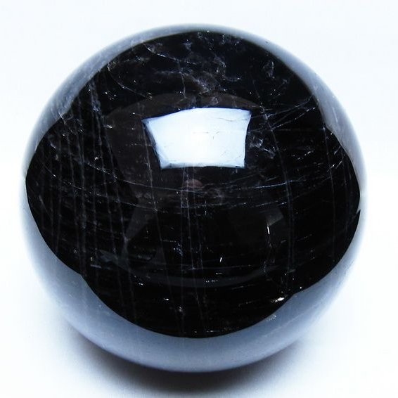 4.8Kg モリオン 黒水晶 丸玉 155mm スフィア 一点物 161-977
