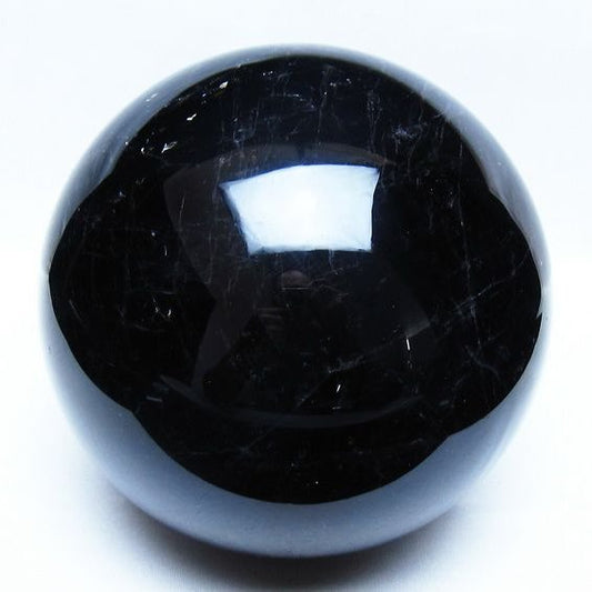 4.4Kg モリオン 黒水晶 丸玉 150mm スフィア 一点物 161-979