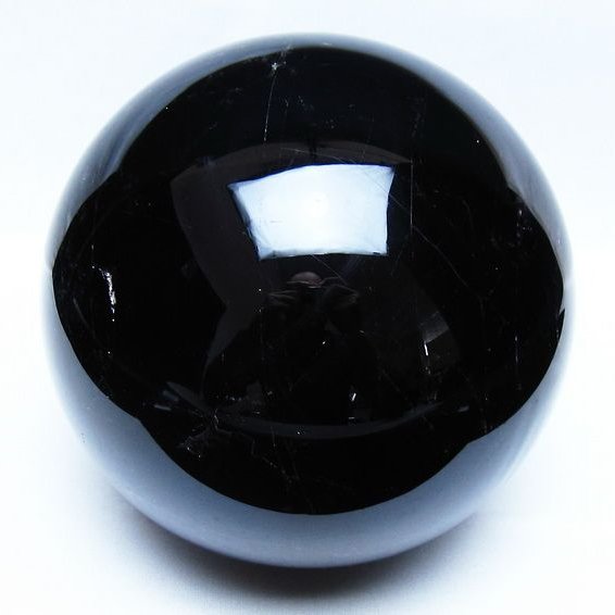 4.5Kg モリオン 黒水晶 丸玉 150mm スフィア 一点物 161-980