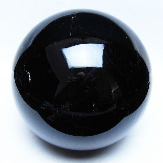 4.5Kg モリオン 黒水晶 丸玉 150mm スフィア 一点物 161-980