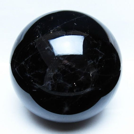 7.1Kg モリオン 黒水晶 丸玉 175mm スフィア 一点物 161-981