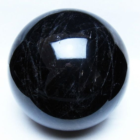 5.3Kg モリオン 黒水晶 丸玉 160mm スフィア 一点物 161-983