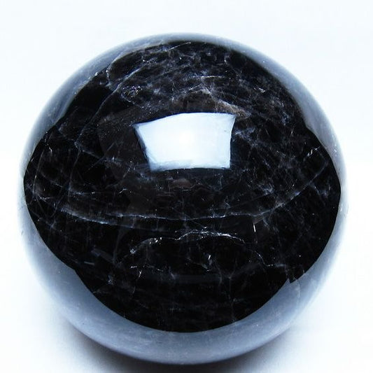 4.4Kg モリオン 黒水晶 丸玉 150mm スフィア 一点物 161-984