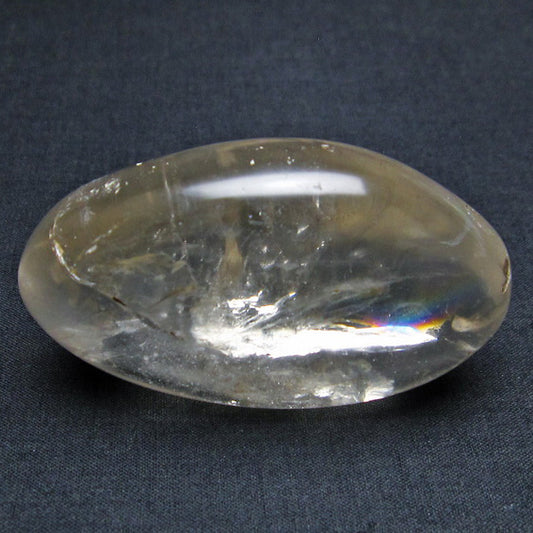 水晶 タンブル 原石 虹入り 一点物 171-3462