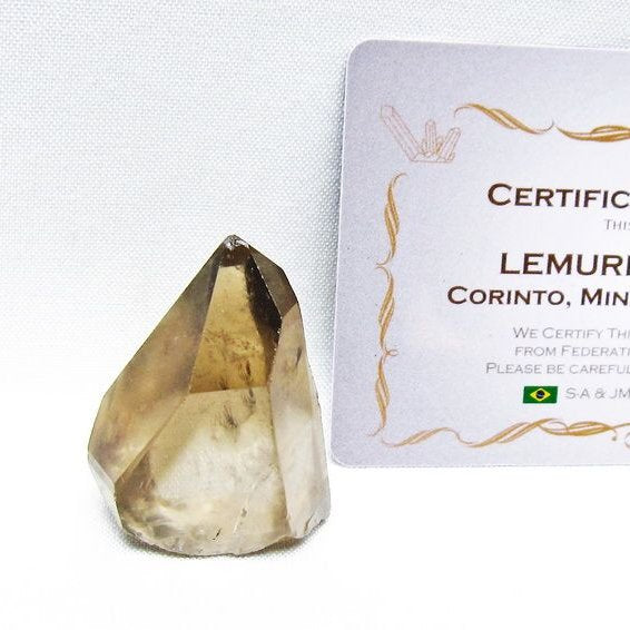 レムリアンシード スモーキークォーツ 原石 ブラジル ミナスジェライス州 コリント産 一点物 171-7444