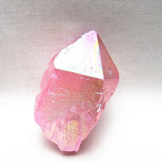 オーラクリスタル 原石 ローズピンク エレスチャル オーラ水晶 一点物 171-8594