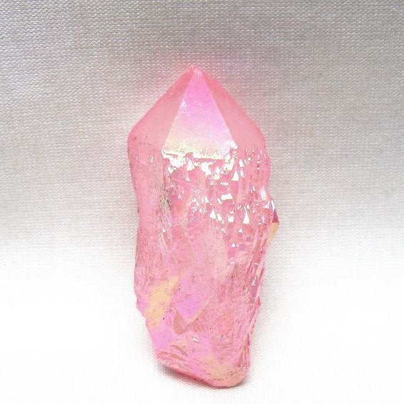 オーラクリスタル 原石 ローズピンク エレスチャル オーラ水晶 一点物 171-8598