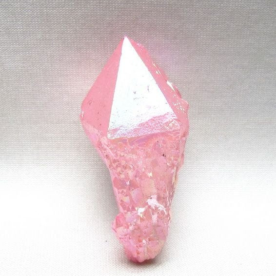 オーラクリスタル 原石 ローズピンク エレスチャル オーラ水晶 一点物 171-8607