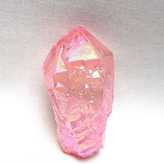 オーラクリスタル 原石 ローズピンク エレスチャル オーラ水晶 一点物 171-8608