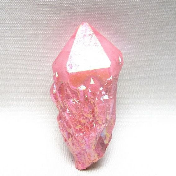 オーラクリスタル 原石 ローズピンク エレスチャル オーラ水晶 一点物 171-8611