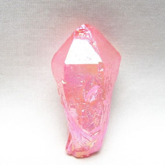 オーラクリスタル 原石 ローズピンク エレスチャル オーラ水晶 一点物 171-8613