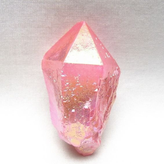 オーラクリスタル 原石 ローズピンク エレスチャル オーラ水晶 一点物 171-8615