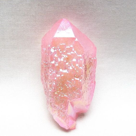 オーラクリスタル 原石 ローズピンク エレスチャル オーラ水晶 一点物 171-8617