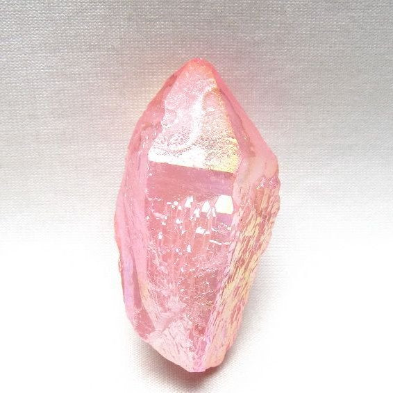 オーラクリスタル 原石 ローズピンク エレスチャル オーラ水晶 一点物 171-8618