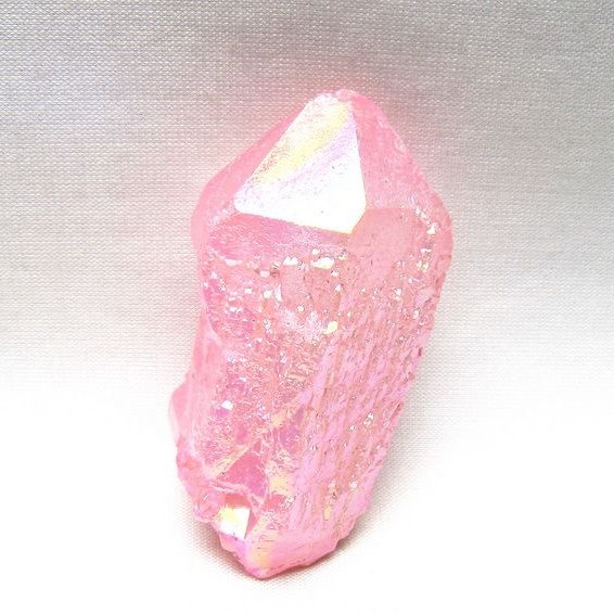 オーラクリスタル 原石 ローズピンク エレスチャル オーラ水晶 一点物 171-8619