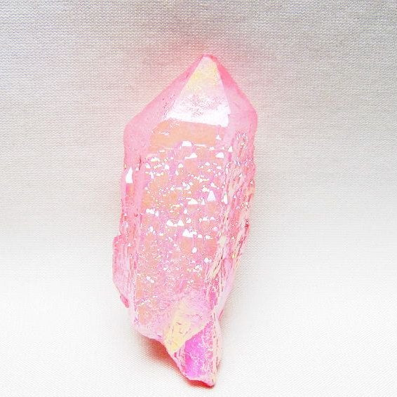 オーラクリスタル 原石 ローズピンク エレスチャル オーラ水晶 一点物 171-8625