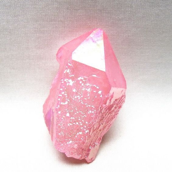 オーラクリスタル 原石 ローズピンク エレスチャル オーラ水晶 一点物 171-8628