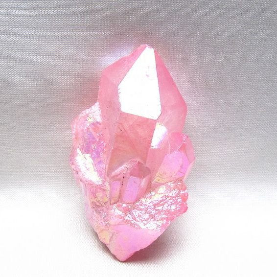 オーラクリスタル 原石 ローズピンク エレスチャル オーラ水晶 一点物 171-8631
