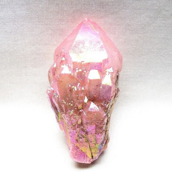 オーラクリスタル 原石 ローズピンク エレスチャル オーラ水晶 一点物 171-8633